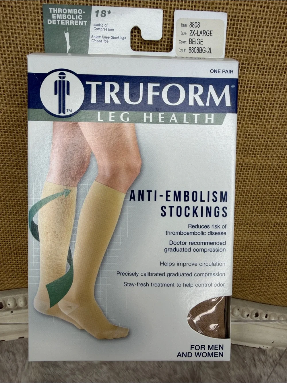 Truform Anti-Embolism Compression Stockings – Beige